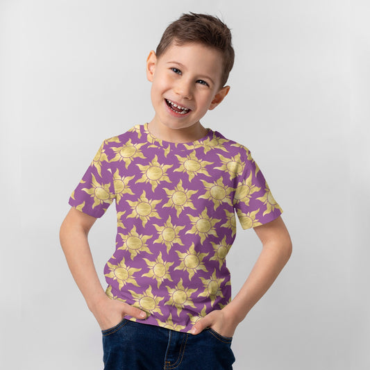 Golden Sun Symbols - Kid’s Short Sleeve T-Shirt