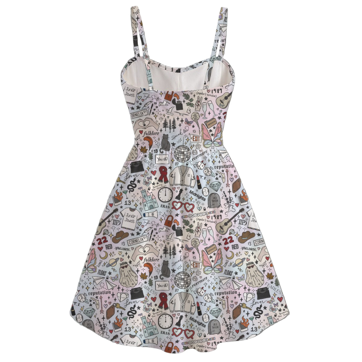 Every Era Collage - Women's Sweetheart Cami Dress