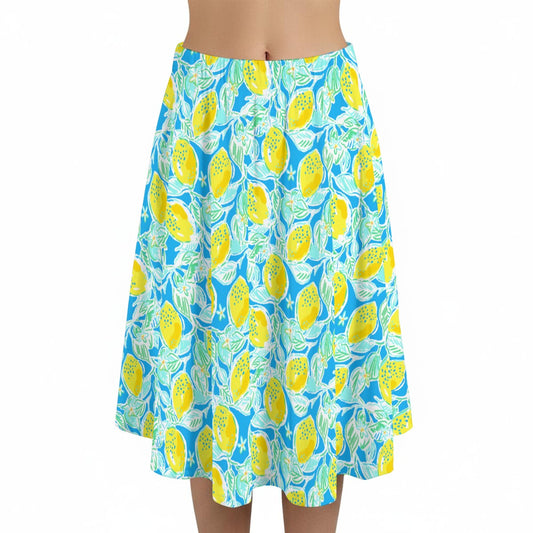 Lemon Drop Daydream - Women’s Pocket Midi Skirt