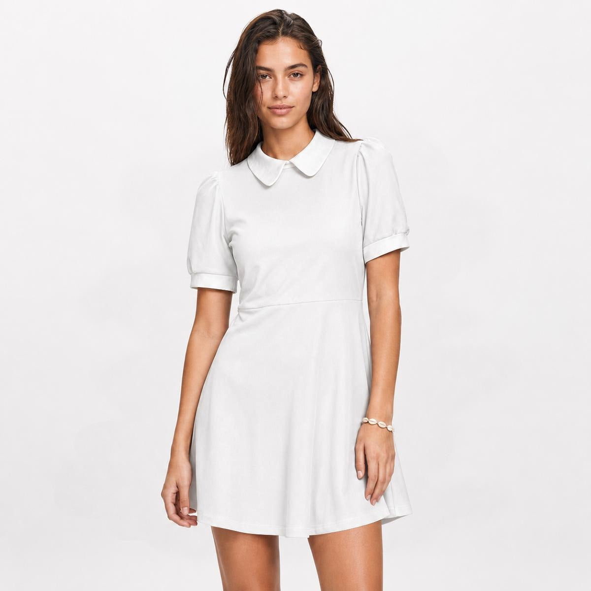 Pick Any Print from our Shop - Women’s Vintage Collar A-Line Dress with Pockets
