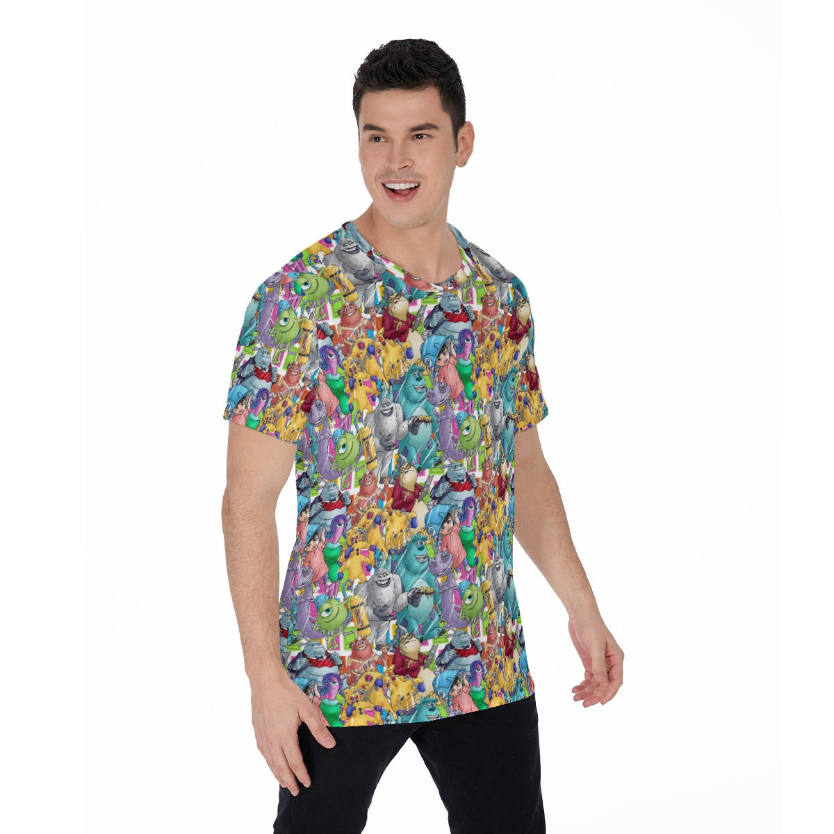 Monster Mayhem Sketched - Men's Short Sleeve T-Shirt