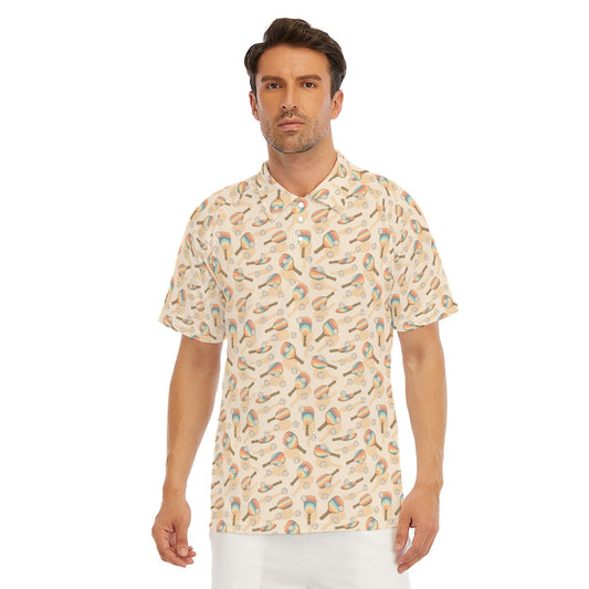 Retro Pickleball Volley - Men's Polo Shirt