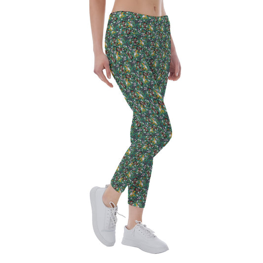 Beloved Couple as Spooky Pair - Women's Yoga Leggings