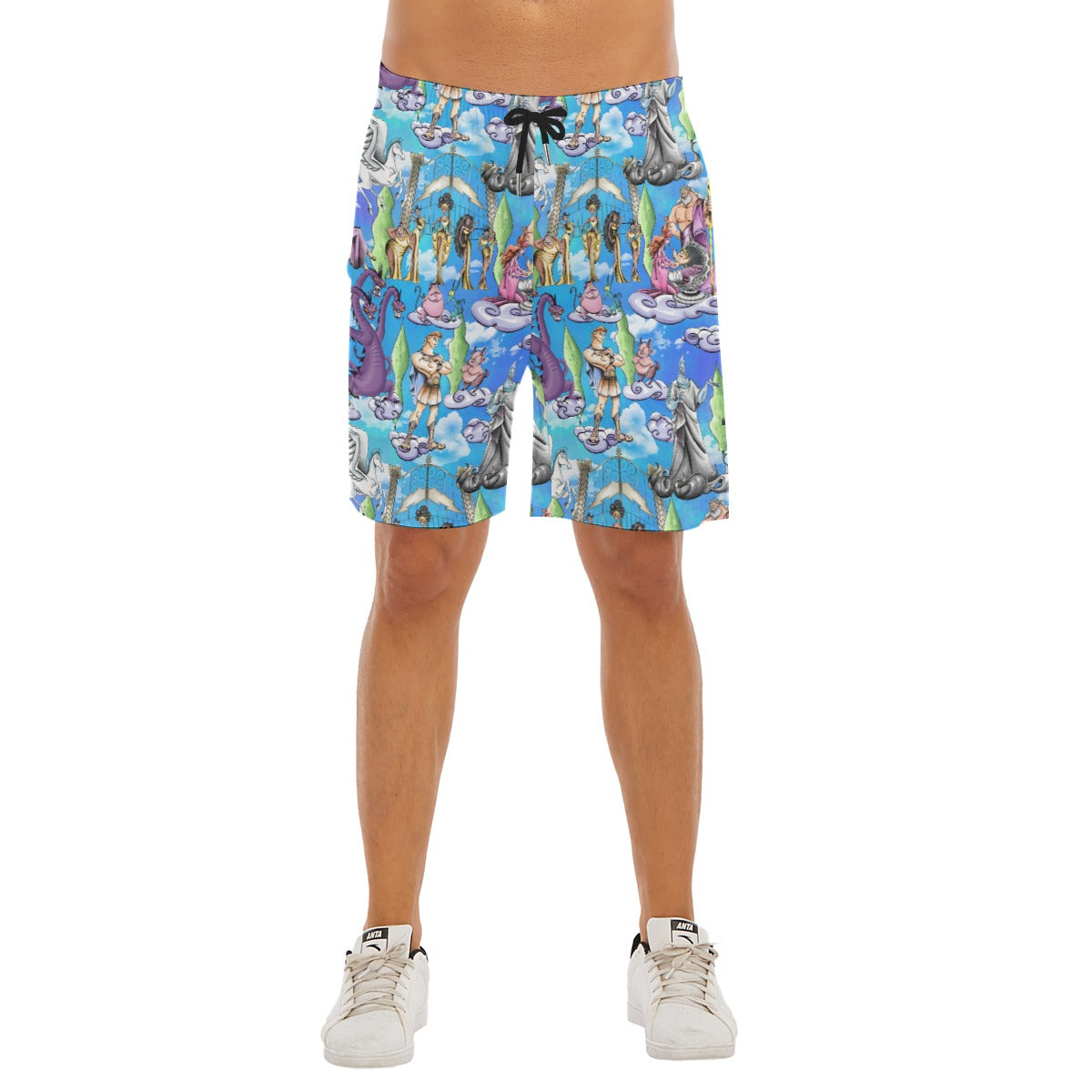 Mythic Hero Chaos Clouds - Men’s Pocket Beach Shorts