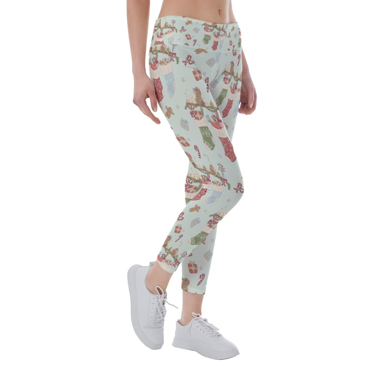 Fairytale Christmas Stocking Stowaways - Women's Yoga Leggings