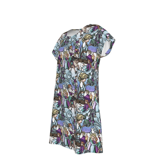 Enchanted Winter Journey - Women's T-Shirt Dress