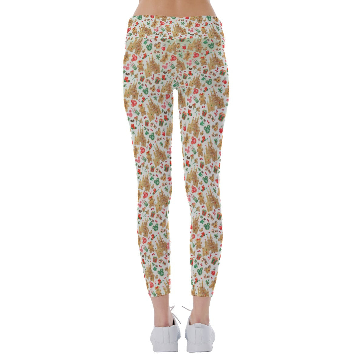 Gingerbread Castle Holiday Treats - Women's Yoga Leggings