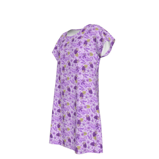 Fruitimals - Blackberry Axolotls - Women's T-Shirt Dress