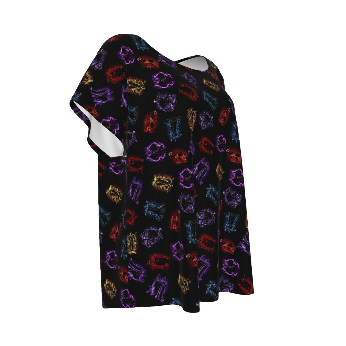 Villain Silhouettes Sparkle - Women’s Relaxed Fit Scoop Tee