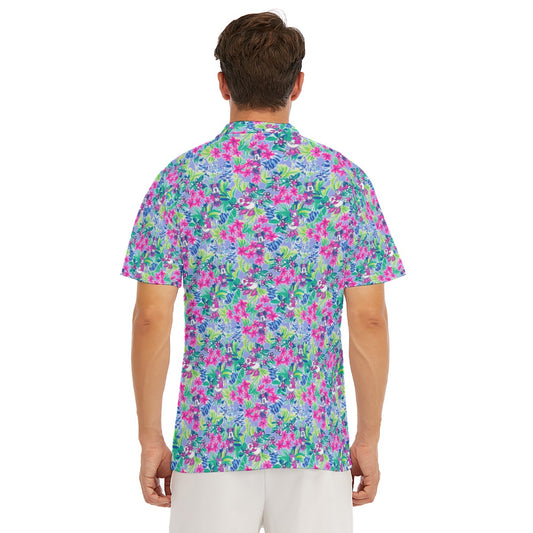 Bright Tropical Bliss - Island Mouse Duo - Men's Polo Shirt