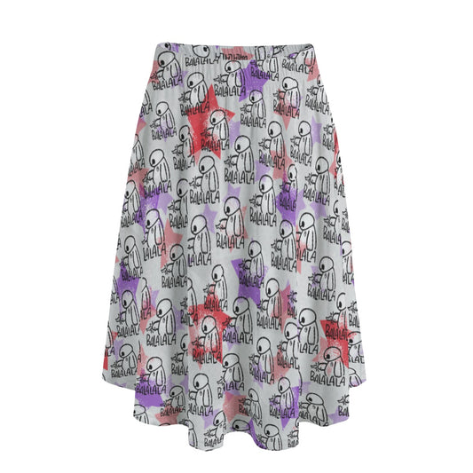 White Robot Balala - Women’s Pocket Midi Skirt