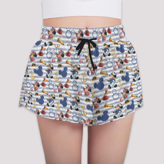 Captain and First Mate at Seannie - Girls’ Flowy Pocket Shorts