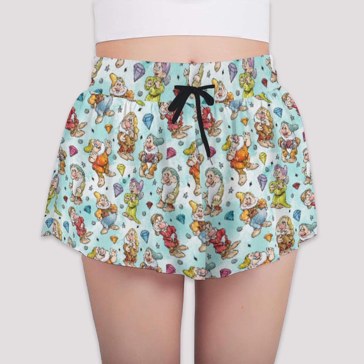 Seven Helpers Sketch - Girls’ Flowy Pocket Shorts