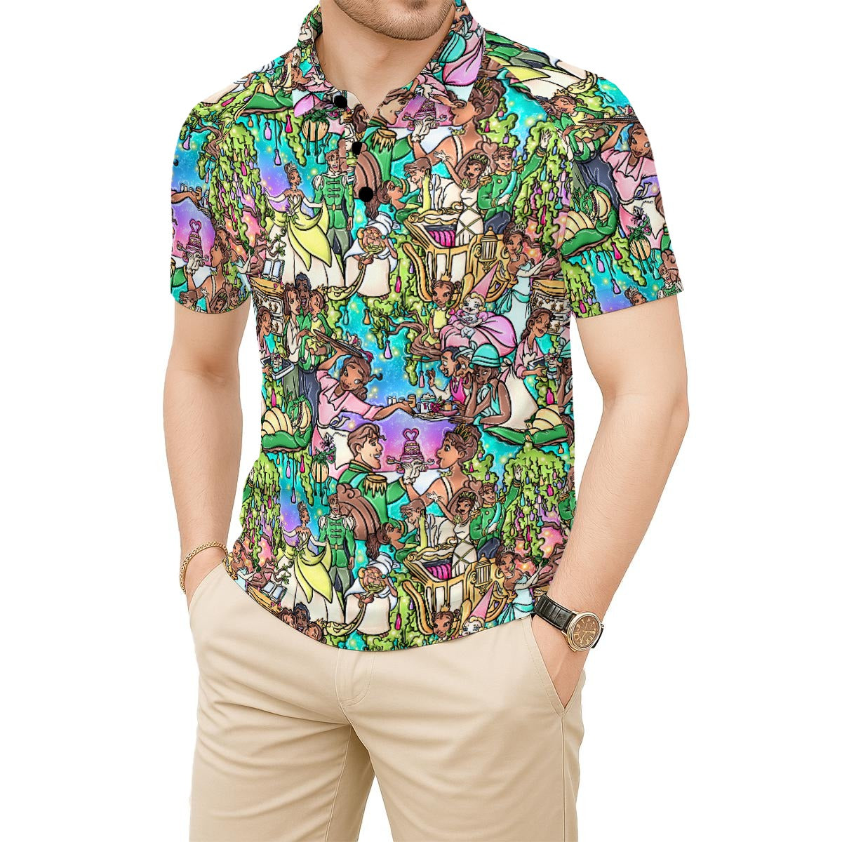 Bayou Princess Storybook Scenes - Men's Polo Shirt