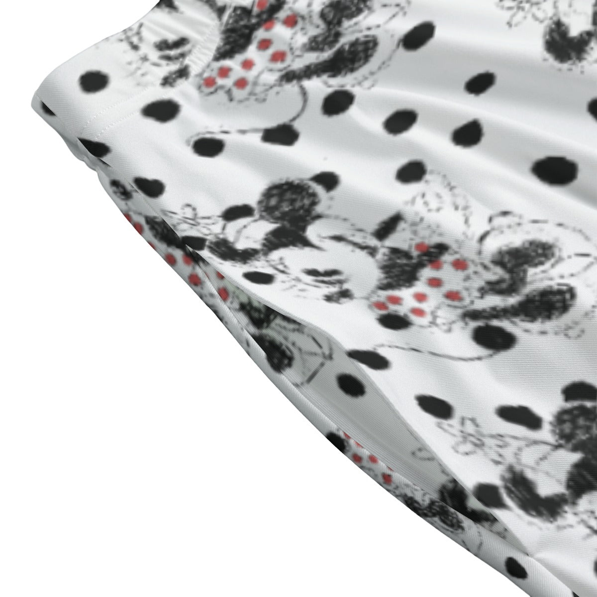 Sketch of Polka Dot Mouse - Women’s Pocket Midi Skirt