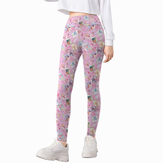 Holiday Winter Princess Christmas Snapshots - Kid's Leggings