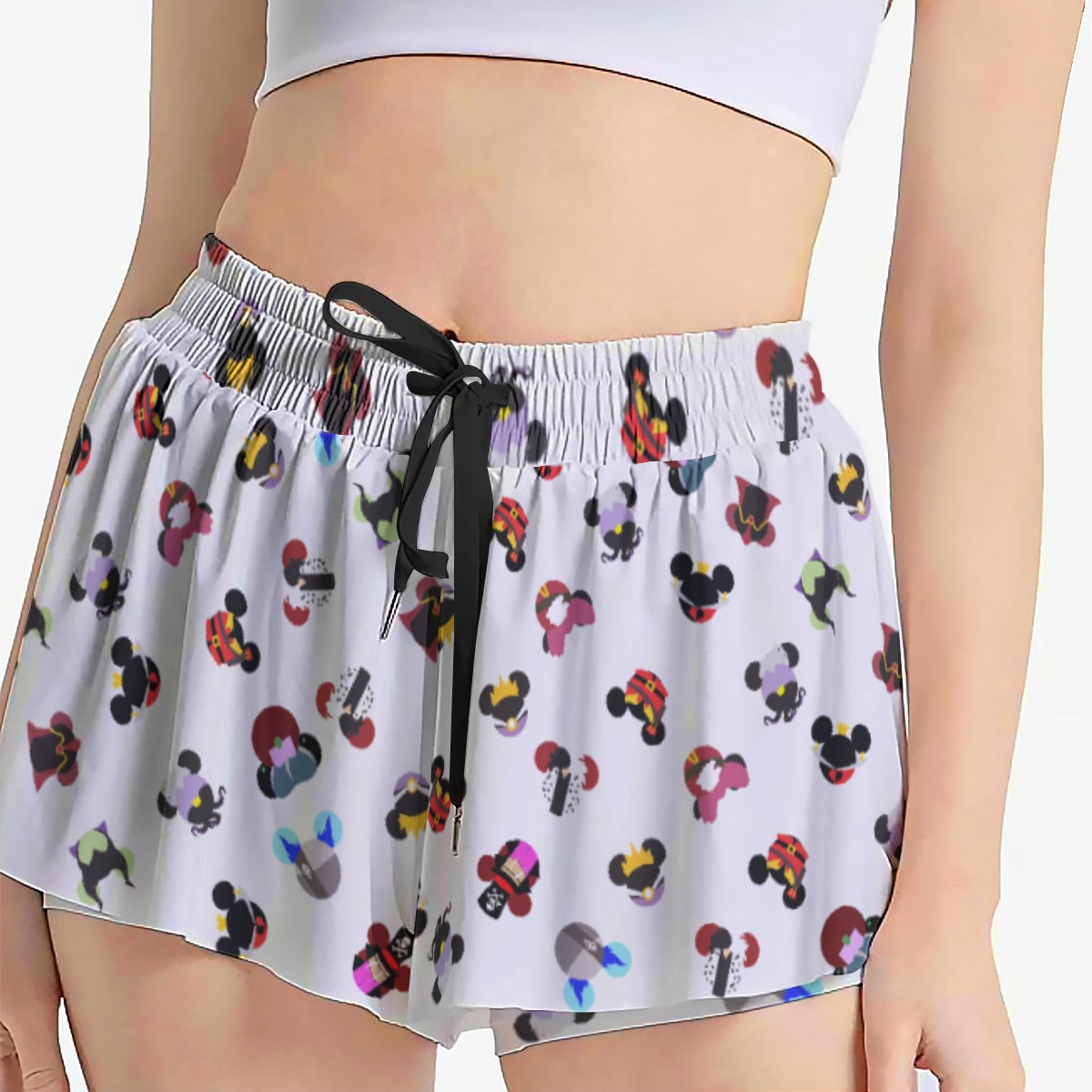 Wicked Mouse Ears - Women's Flowy Pocket Shorts