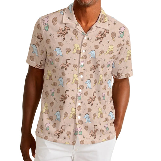 Honey Pot Daydreams - Men’s Cotton-Rich Button Up Shirt