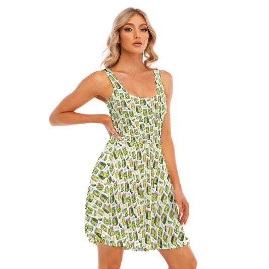 Perfect Pickle Jars - Women's Sleeveless Pocket Skater Dress