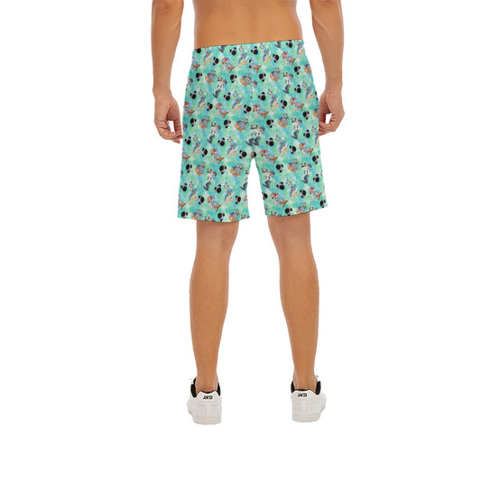 Pirate Crew Watercolor Adventure - Men’s Pocket Beach Shorts