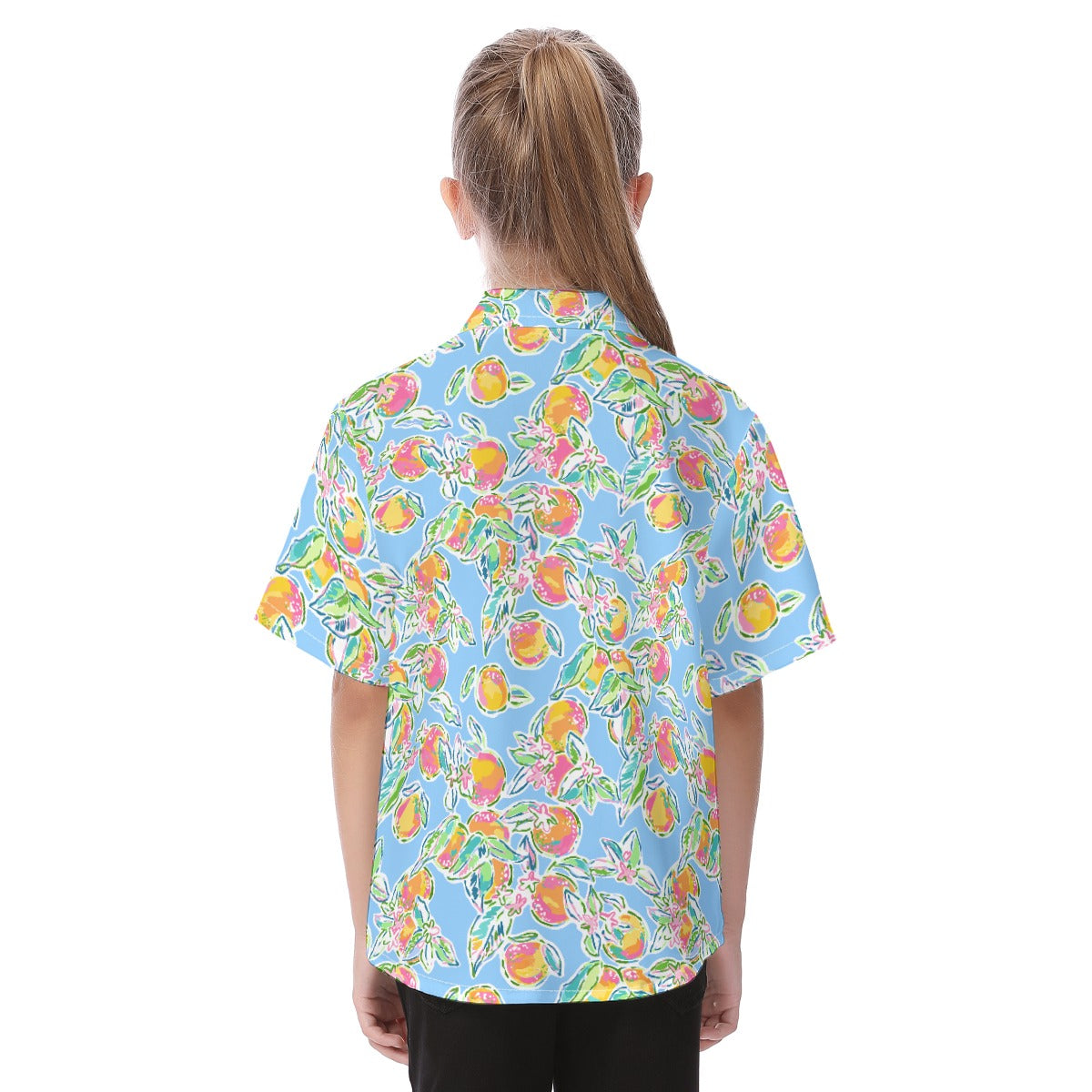 Peachy Keen - Kid's Hawaiian Button Up Shirt