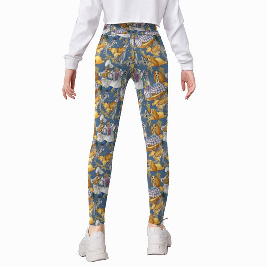 Puppy Love Sketched - Kid's Leggings
