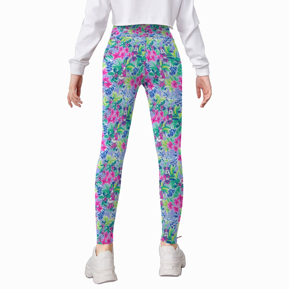 Bright Tropical Bliss - Island Mouse Duo - Kid's Leggings
