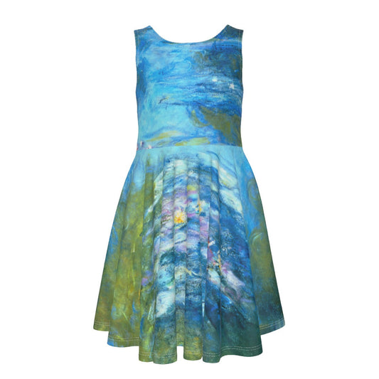 Monet Water Lillies - Kid's Sleeveless Skater Dress