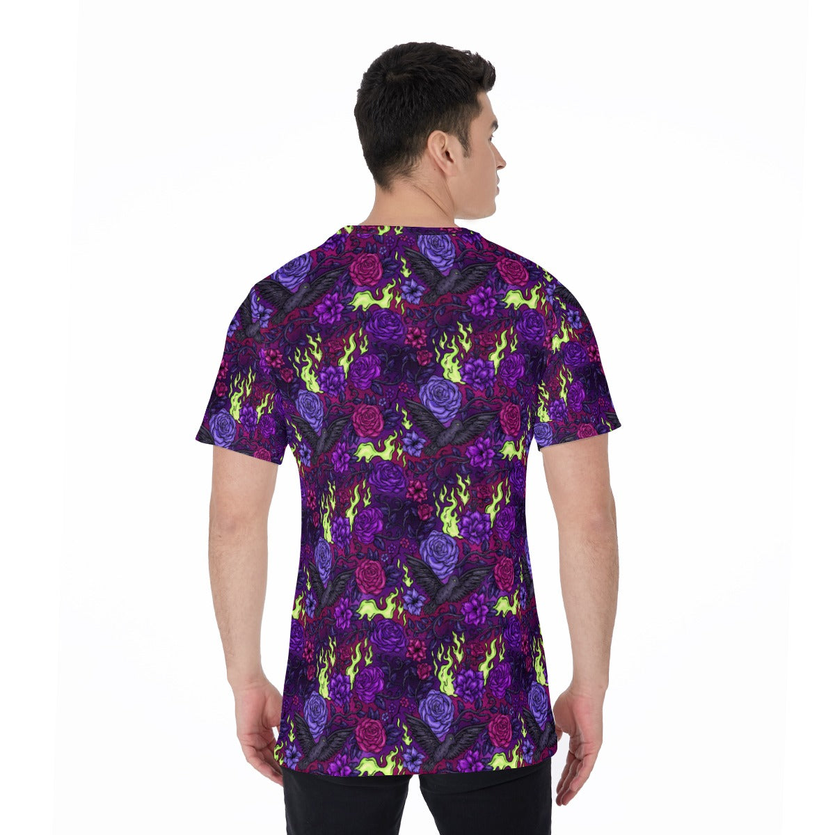 Fairytale Florals - Dark Enchantress - Men's Short Sleeve T-Shirt
