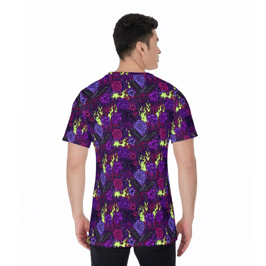Fairytale Florals - Dark Enchantress - Men's Short Sleeve T-Shirt