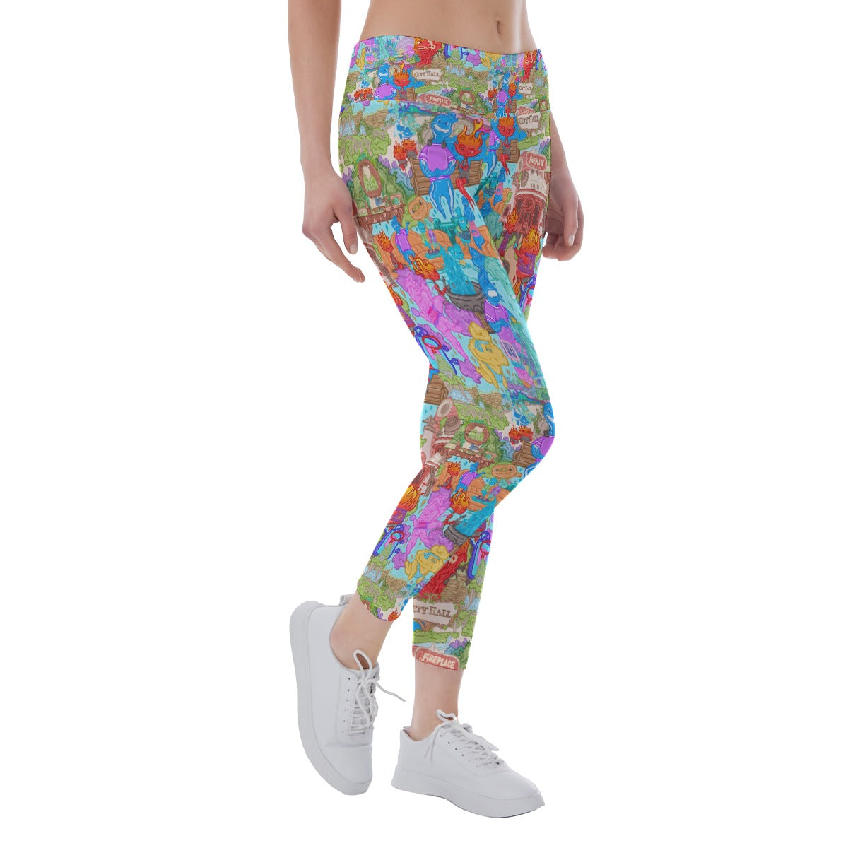 Element City Scene Collage - Women's Yoga Leggings