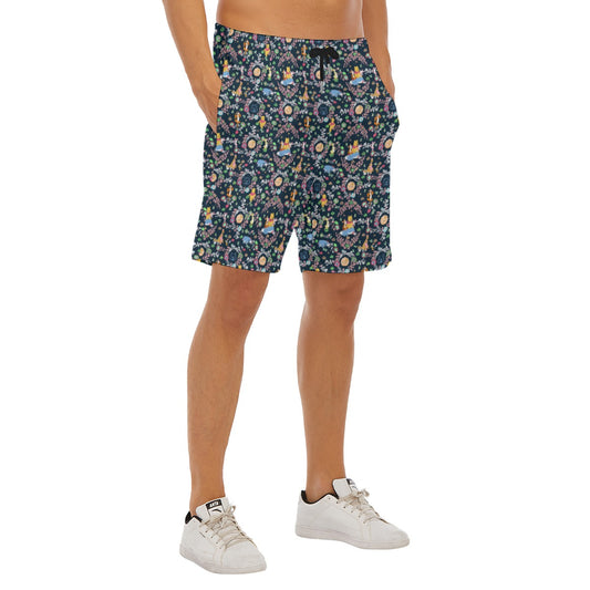 Garden Whimsy - Hundred Acre Blooms - Men’s Pocket Beach Shorts