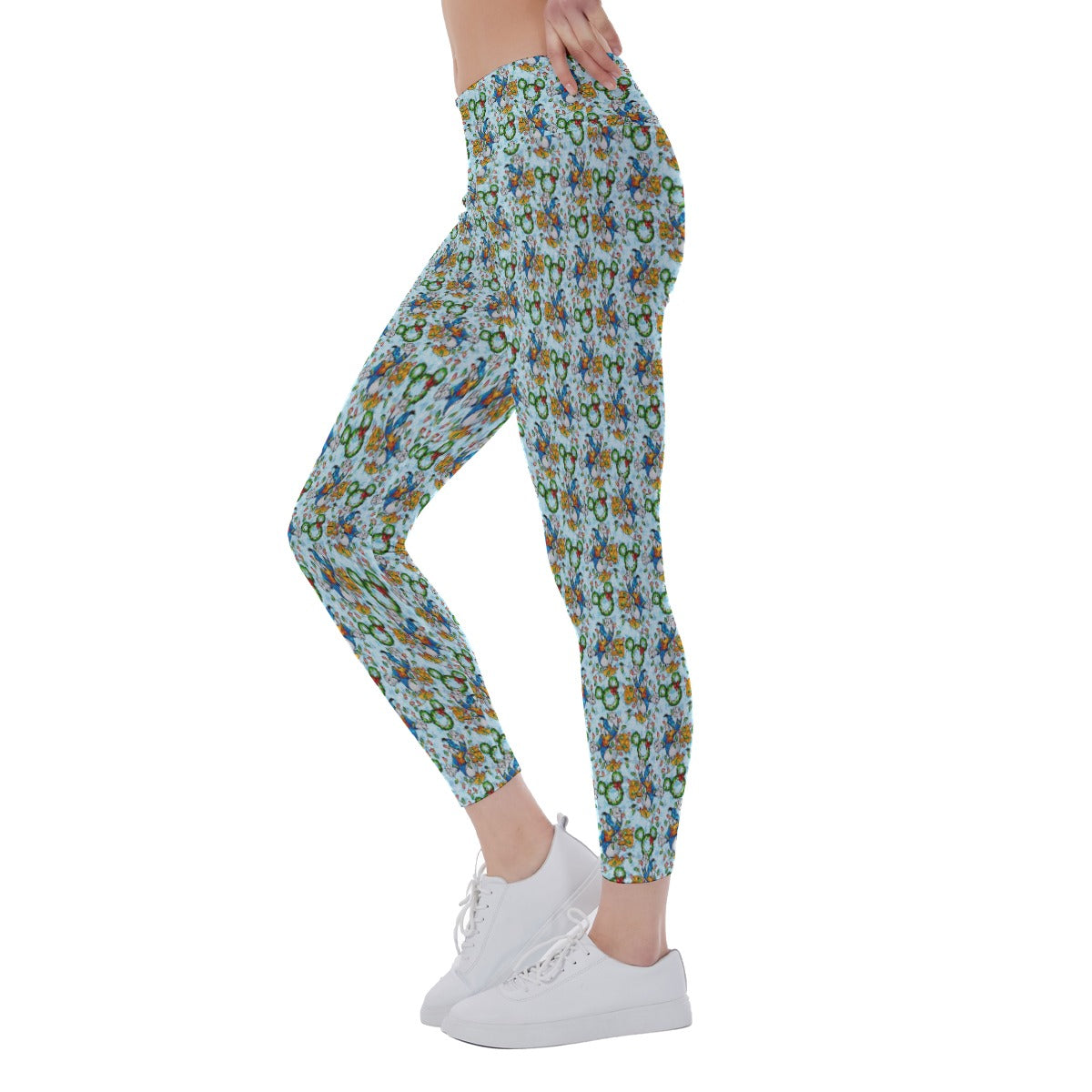 Donald Duck & the Christmas Lights - Women's Yoga Leggings
