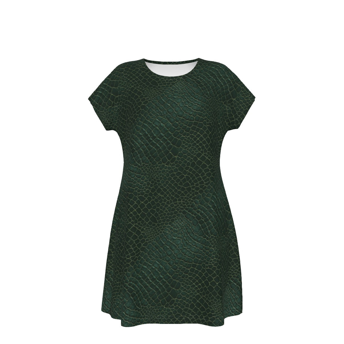 Animal Print - Alligator - Women's T-Shirt Dress
