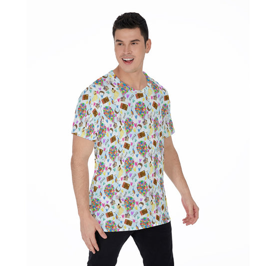 Up Adventure Icons - Men's Short Sleeve T-Shirt