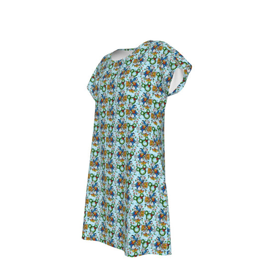 Duck’s Holiday Lights Tangle - Women's T-Shirt Dress