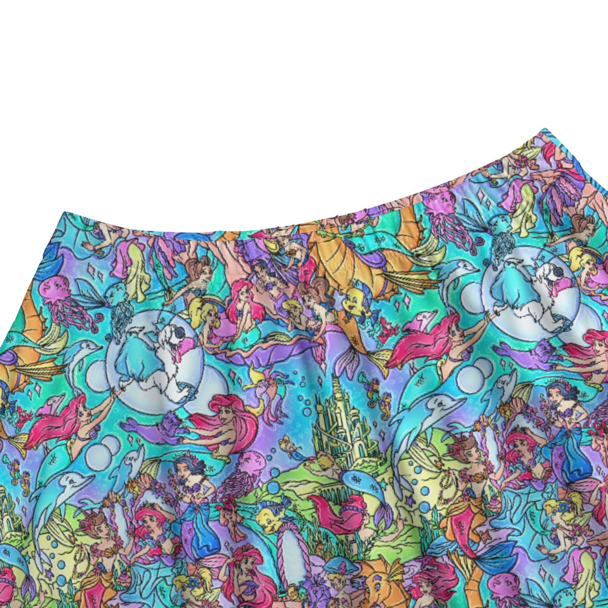 Under the Sea Storybook Scenes - Women's Pocket Skater Skirt