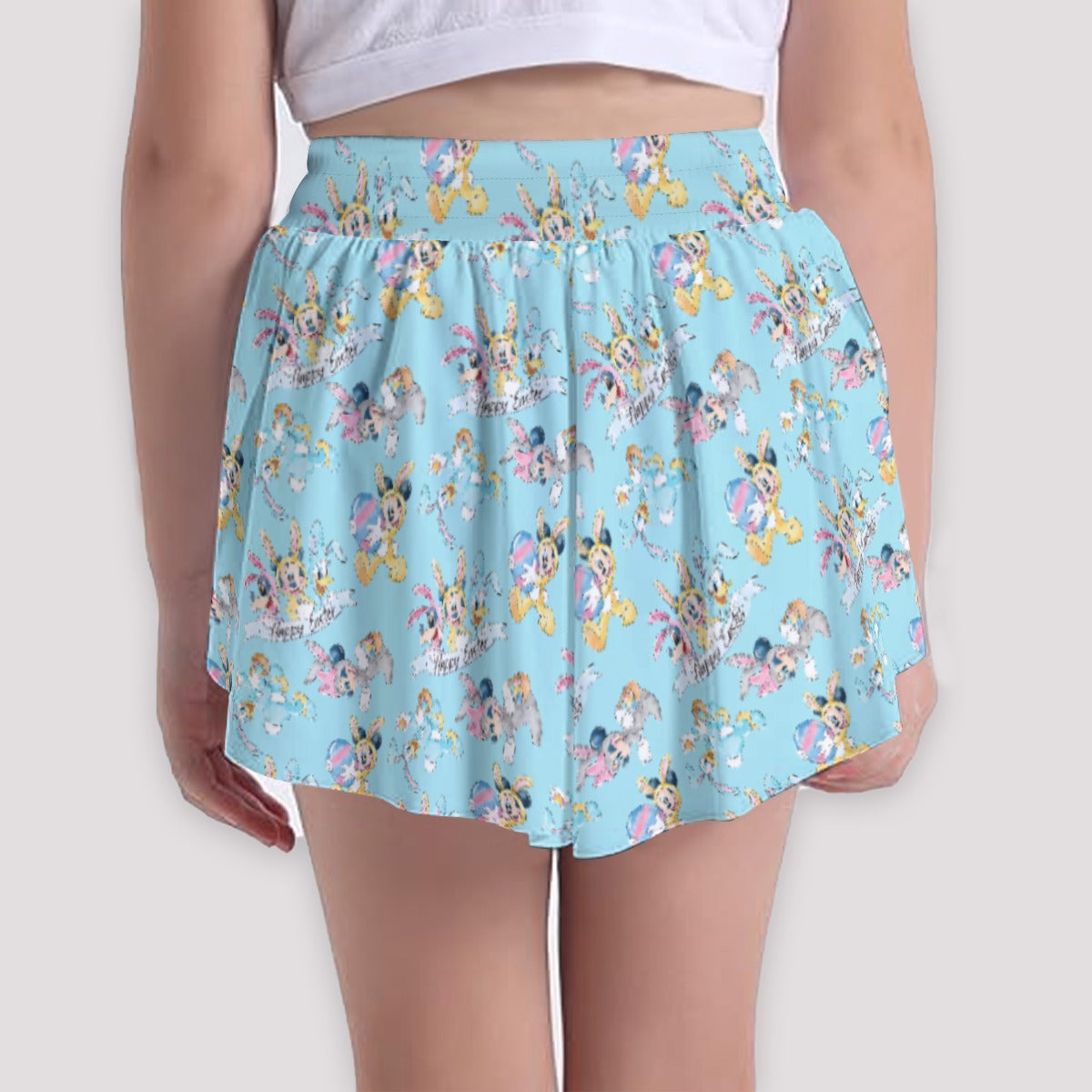 Spring Bunny Costume Crewumes - Girls’ Flowy Pocket Shorts