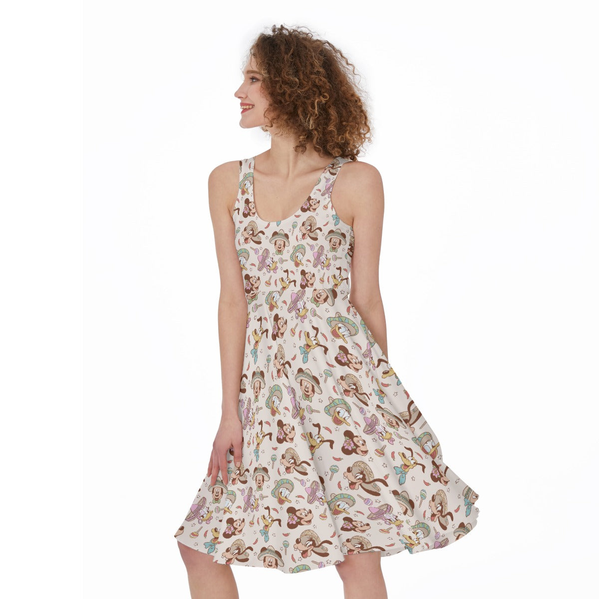 Fiesta Sombrero Pals - Pocket Midi Skater Dress