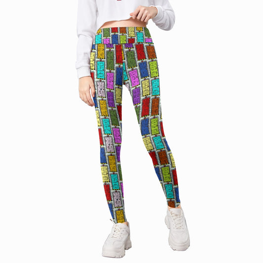 Sketchy Scare Doors - Kid's Leggings