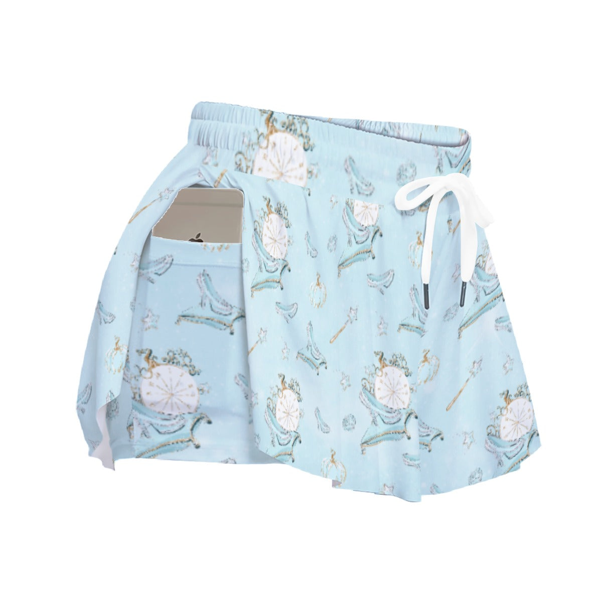 Enchanted Glass Slipper - Women's Flowy Pocket Shorts