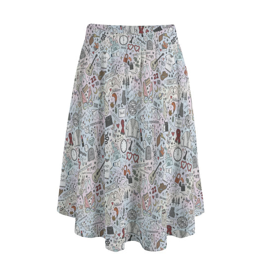 Every Era Collage - Women’s Pocket Midi Skirt