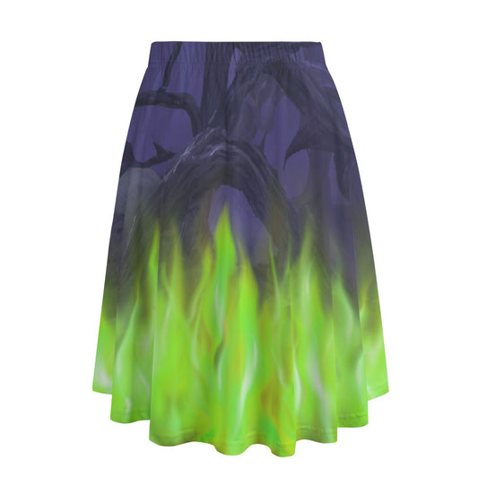 Enchanted Thorn Forest - Women’s Pocket Midi Skirt