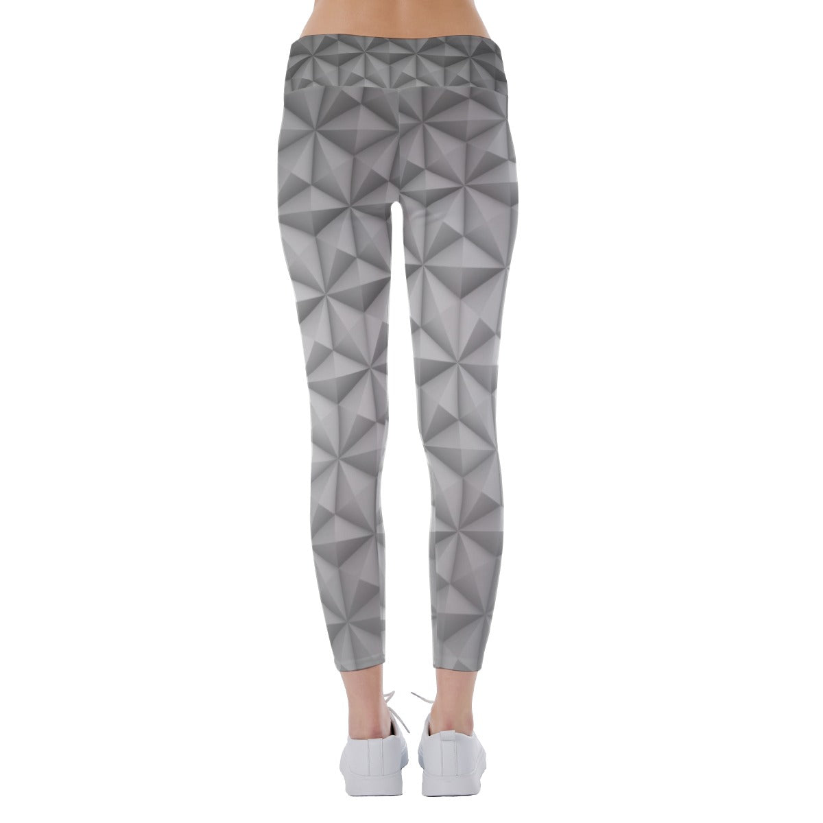 Geometric Silver Sphere - Women's Yoga Leggings