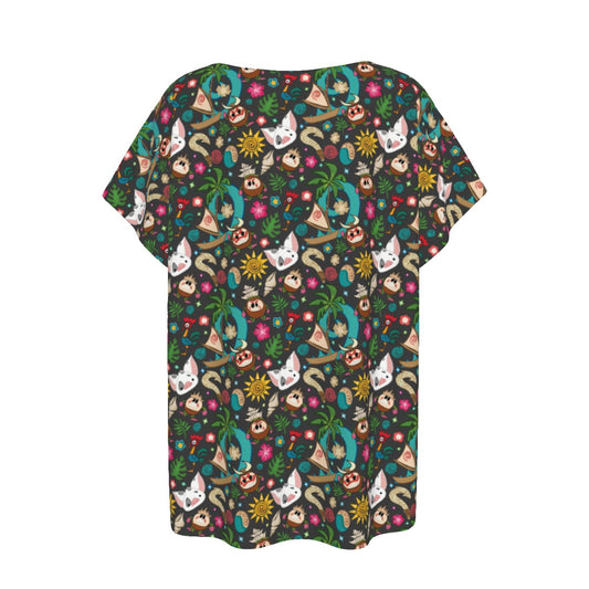 Polynesian Princess Icons - Women’s Relaxed Fit Scoop Tee