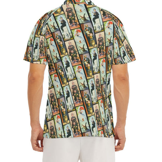 Stretch Room Portraits - Men's Polo Shirt