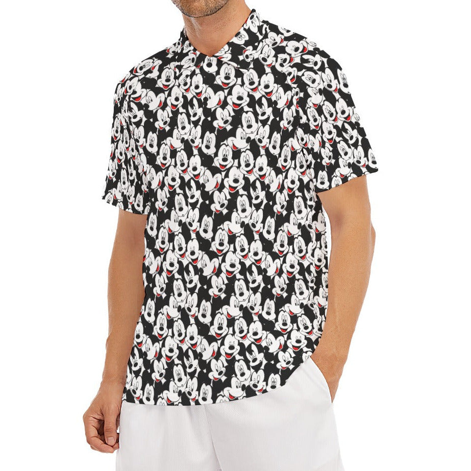 Many Faces of Classic Mouse - Men's Polo Shirt