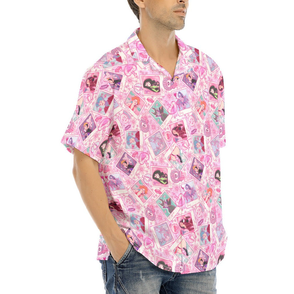 Poisoned Heart Villaintine - Men's Hawaiian Button Up Shirt