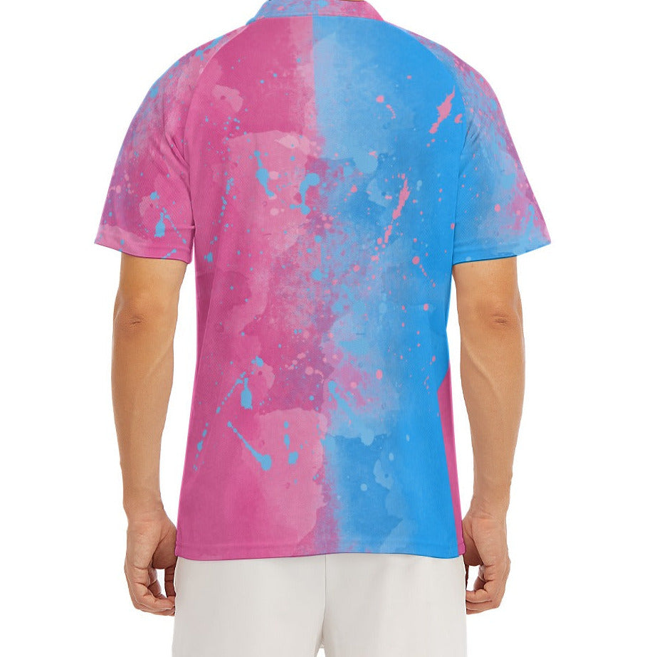 Pink or Blue Fairytale Dress - Men's Polo Shirt