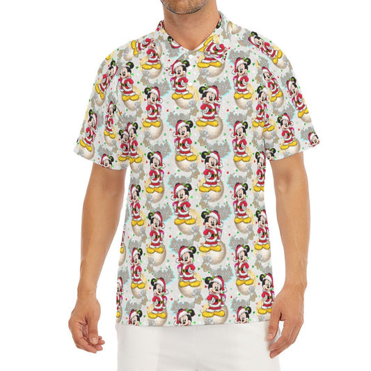 Santa Mouse Celebration - Men's Polo Shirt